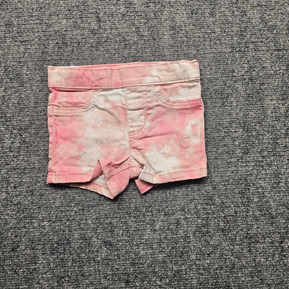 Levis Toddler Girls Pink Tie Dye Pull On Denim Shorts Size 2T E650-A6X
